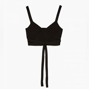 Zara Knit Strappy Crop Top